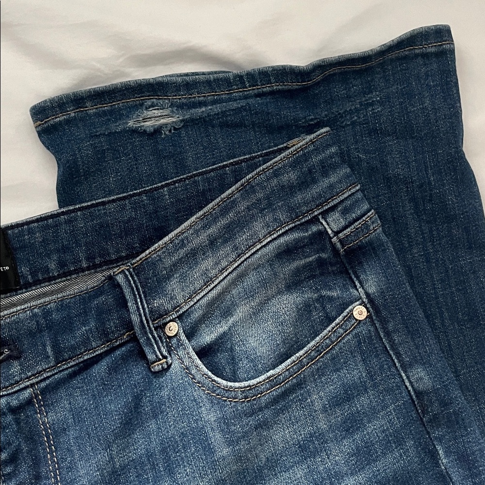 Everyday Soft Mid Rise Boot Cut Dark Wash Denim - Picture 4 of 5